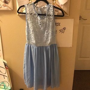 NEW BLUE LACE DRESS